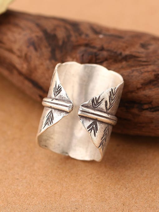 Peng Yuan Ethnic style Silver Handmade Opening Ring 1