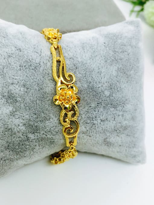 Neayou Gold Plated Flower Shaped Bracelet 2