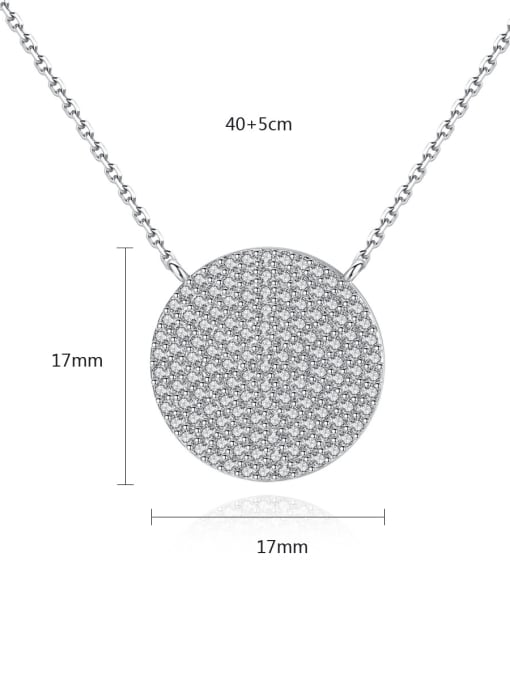 BLING SU Copper inlaid AAA Zircon Necklace 3