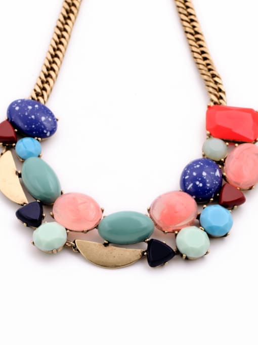 KM Fresh Lovely Color Stones Lady Necklace 2