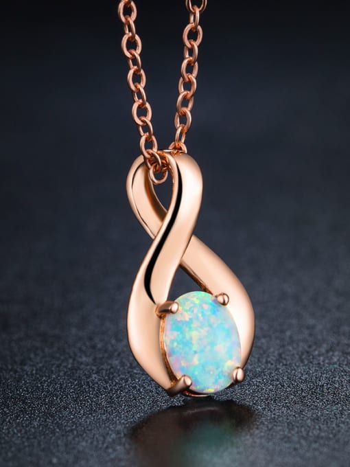 UNIENO 2018 2018 Rose Gold Plated Necklace 0