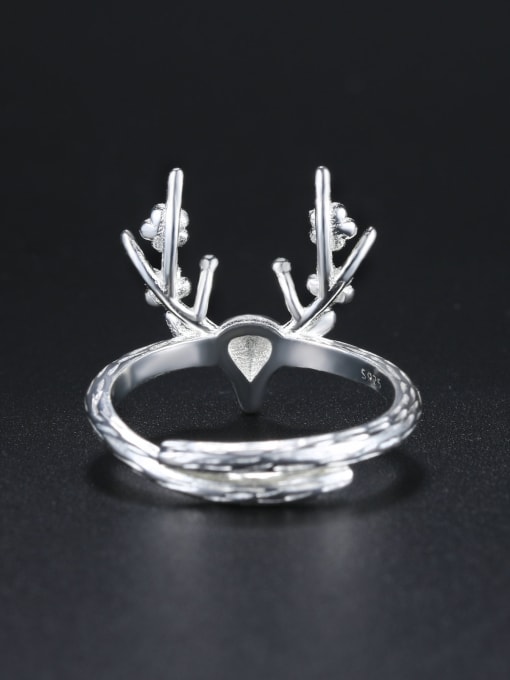ZK Personalized Double Color Little Deer 925 Sterling Silver Ring 2