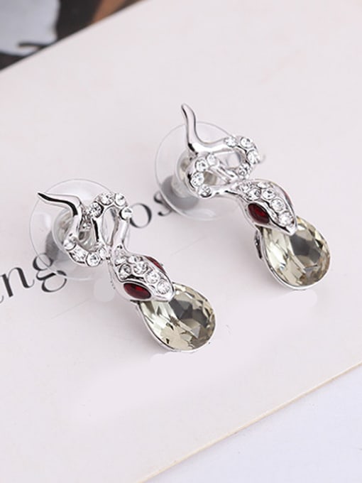 BESTIE 2018 Alloy White Gold Plated Fashion Artificial Stones Two Pieces Jewelry Set 2