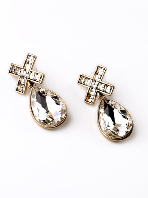 KM Exquisite Stones Drop Chandelier earring 2
