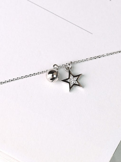 Peng Yuan Little Bell Star Silver Necklace 2