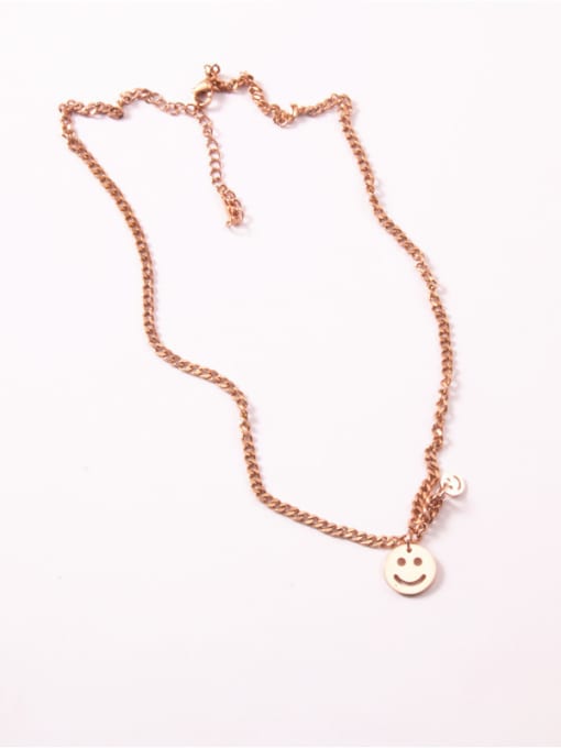 GROSE Smiling Face Fashion Clavicle Necklace 0