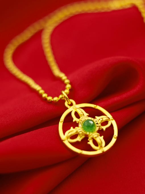 Neayou Luxury Cross Shaped jade Necklace 2