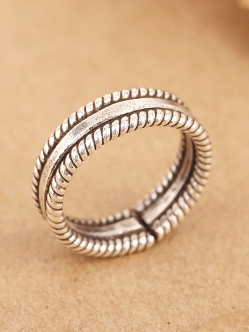 Peng Yuan Retro Handmade Sterling Silver Ring 3