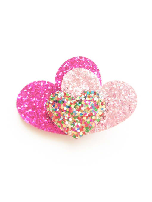 pink  heart 2018 2018 Lovely Cartoon Hair clip