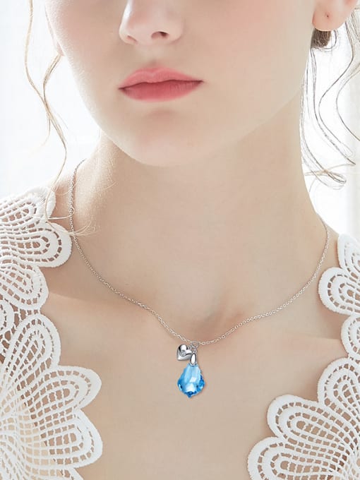 CEIDAI Fashion Water Drop shaped austrian Crystal Necklace 1