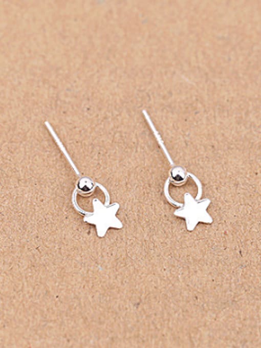 Peng Yuan Simple Five-pointed Star Stud cuff earring 0