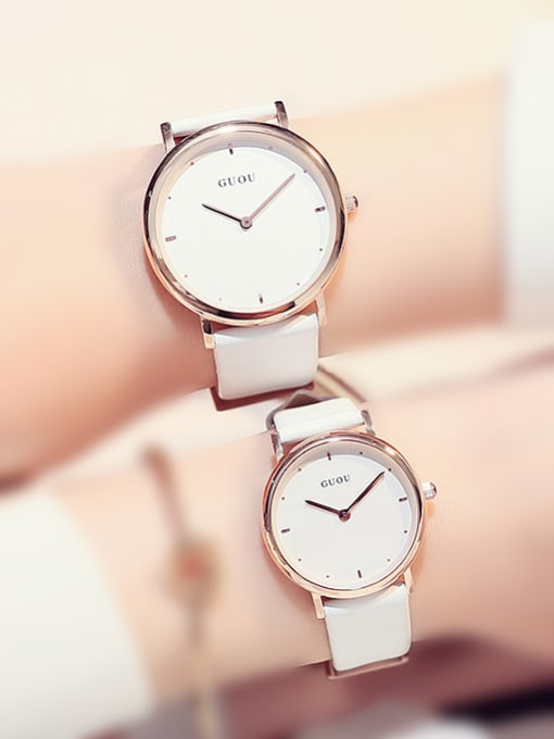 Small size GUOU Brand Simple Mechanical Round Lovers Watch