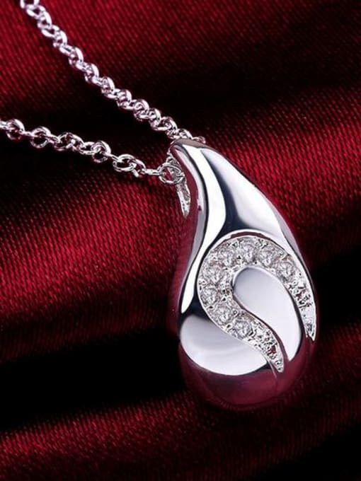 OUXI Fashion Water Drop Rhinestones Necklace 1