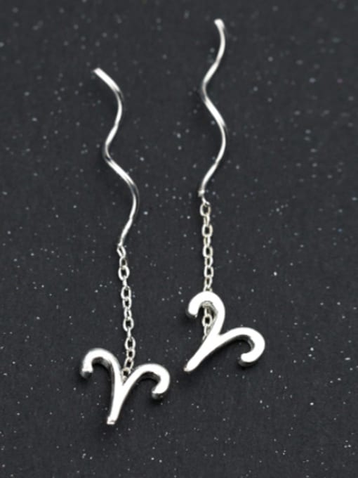 Aries Sterling Silver 12 constellation ear line
