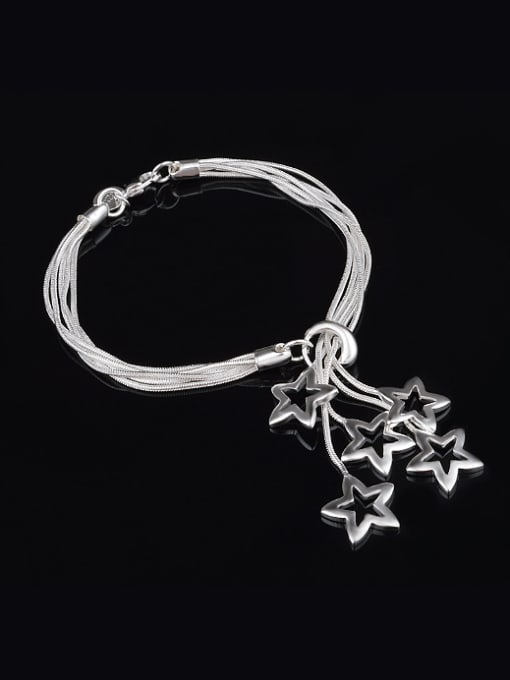 Ya Heng Fashion Hollow Stars Adjustable Copper Bracelet 0