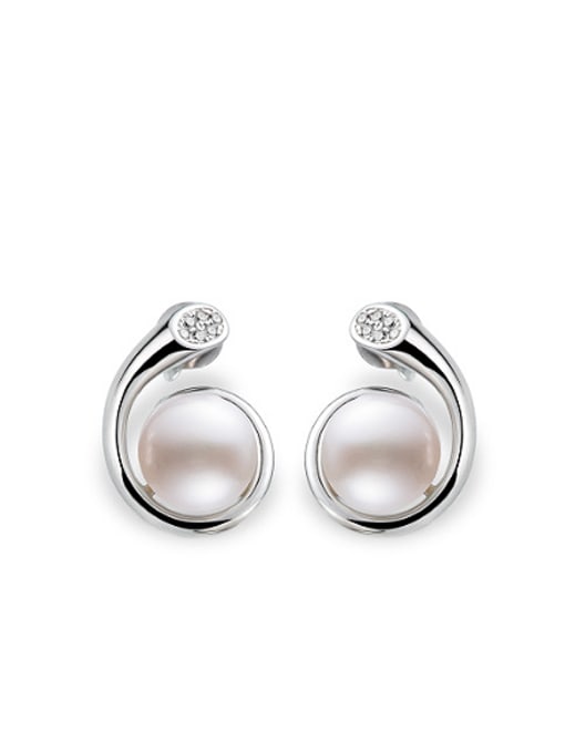 EVITA PERONI Six-shaped Freshwater Pearl stud Earring 0