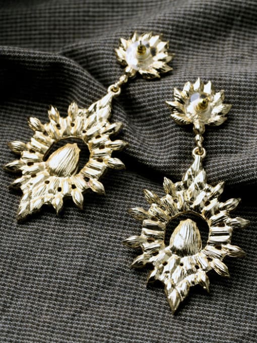KM Wedding Accessories Stones Drop Chandelier earring 2