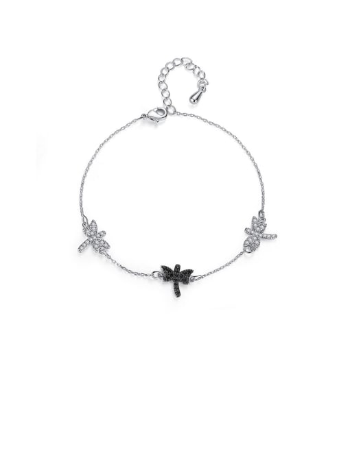 BLING SU Copper With Platinum Plated Simplistic Insect  Dragonfly Bracelets 0