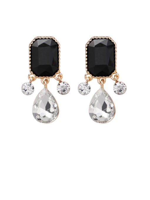 A Cube Water Drop Payment Alloy With Platinum Plated Fashion Irregular Drop Earrings