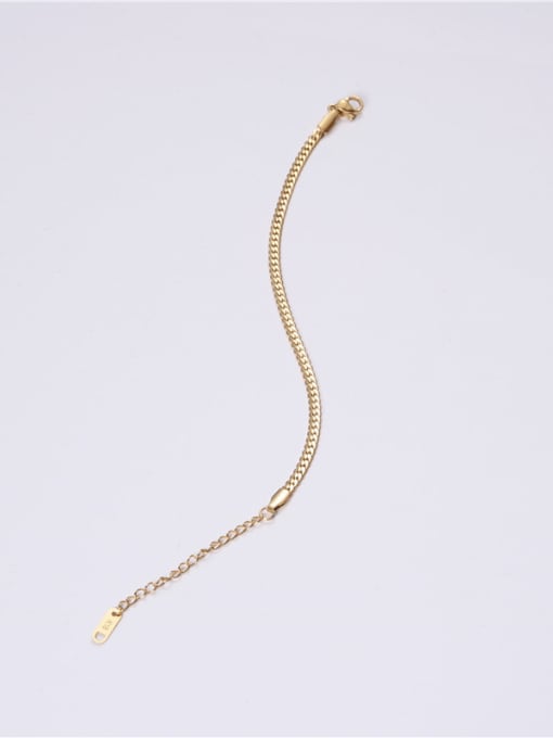 GROSE Titanium With Gold Plated Simplistic Fringe Bracelets 1