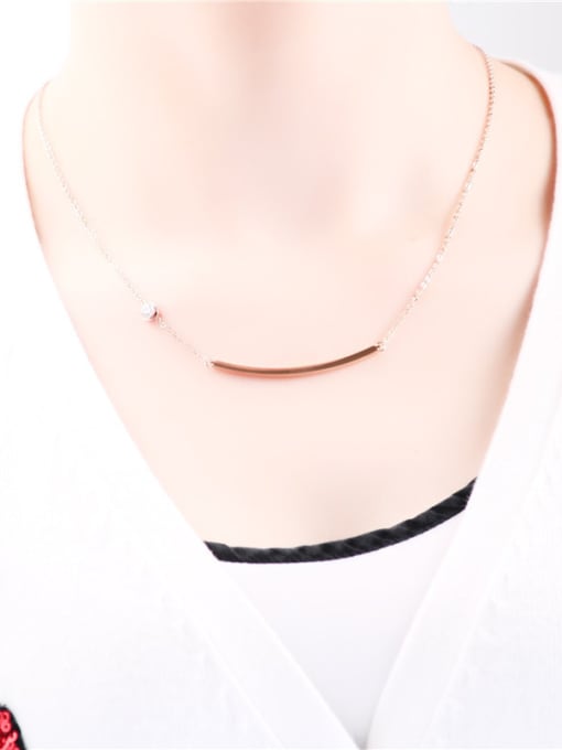 GROSE Simple Smooth Strip Fashion Necklace 0