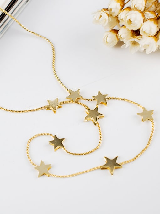 Lang Tony Charming 18K Gold Plated Star Shaped Necklace 2