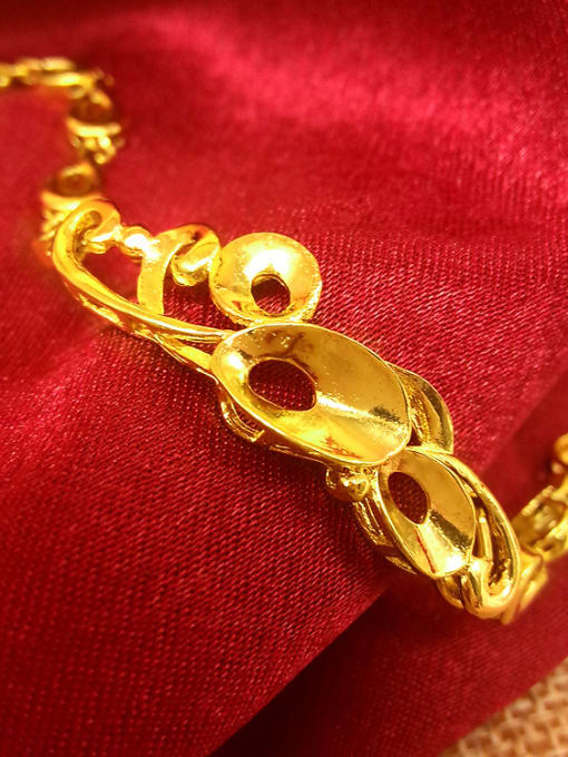 Neayou Adjustable Gold Plated Hollow Bracelet 1
