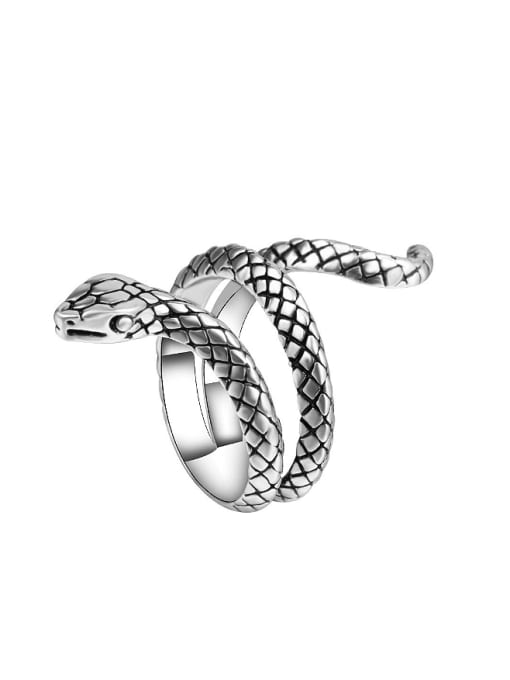 Gujin Punk style Personalized Snake Alloy Ring 0