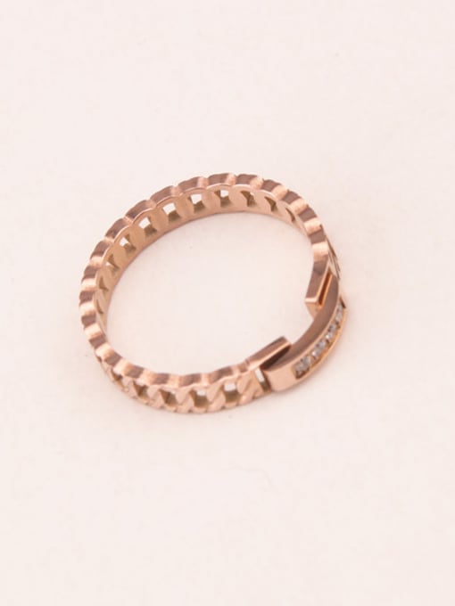 GROSE Zircons Rose Gold Plated Ring 1