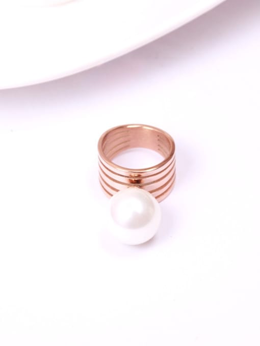 GROSE Temperament Shell Pearl Women Ring 0