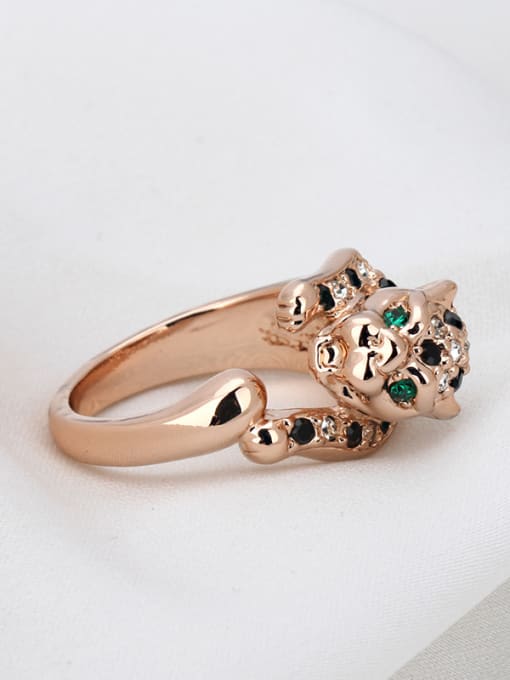 ZK Fashion Leopard Rose Gold Plated Ring 2