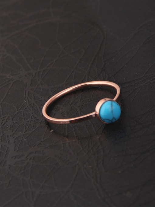 GROSE Small Turquoise Simple Style Ring 1