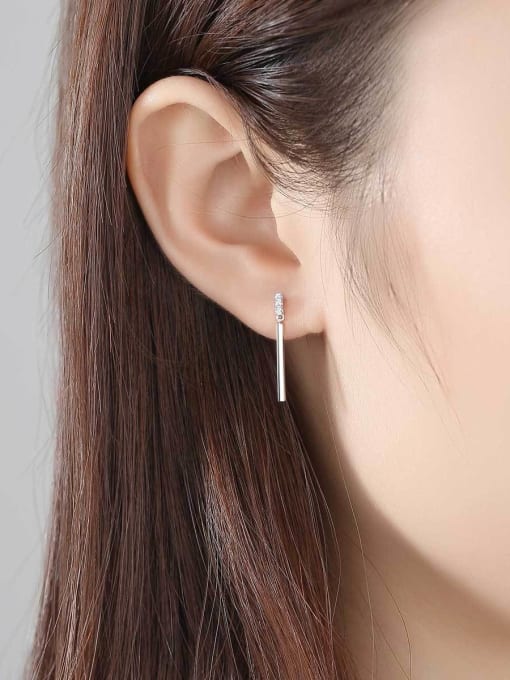 CCUI Sterling Silver simple asymmetrical studs 2
