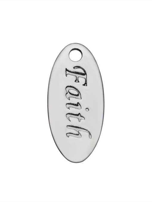 FTime Stainless Steel With\ Simplistic Oval Charms 2