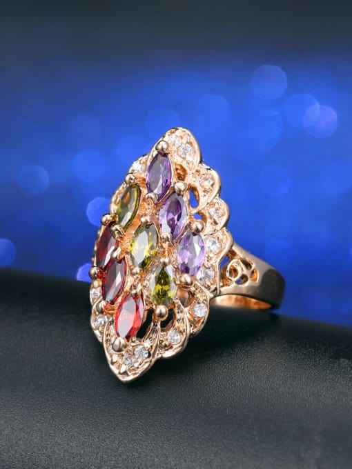 L.WIN 18K Gold Plated Zircon Ring 4