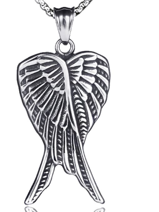 Wings (without chains) Stainless Steel With Antique Silver Plated Trendy wing Necklaces