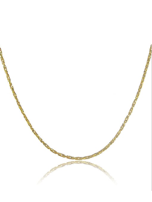 Yi Heng Da Elegant 24K Gold Plated Geometric Shaped Copper Necklace 0