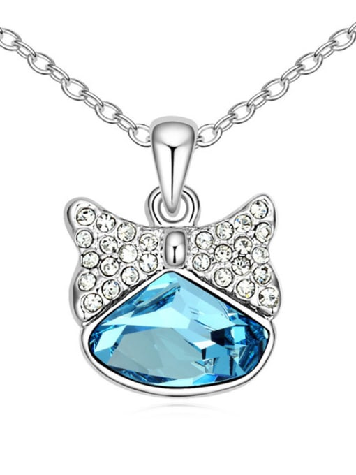 QIANZI Personalized austrian Crystal Pendant Alloy Necklace 2