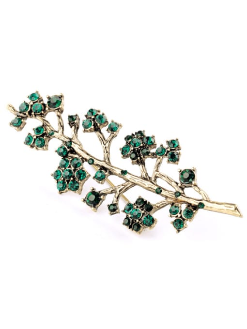 KM Lovely Rhinestones Branches Shaped Alloy Brooch 0