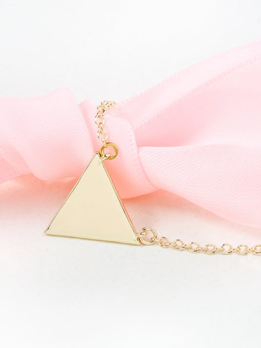 18 Carat Gold Elegant 18K Gold Plated Triangle Shaped Necklace
