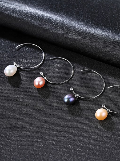 CCUI Sterling silver freshwater pearls minimalist earrings 2