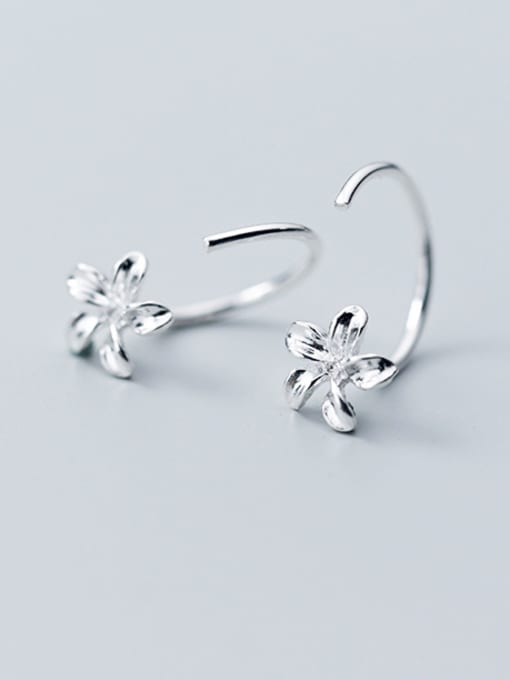 Rosh Sterling silver fashion simple petal earrings 1