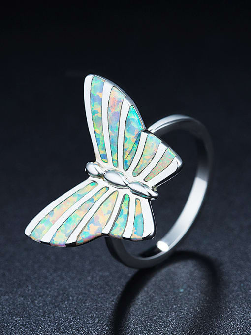 UNIENO Butterfly Shaped Ring 0