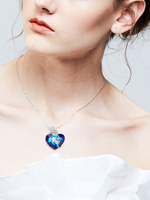CEIDAI 2018 2018 2018 2018 Heart-shaped Crystal Necklace 1
