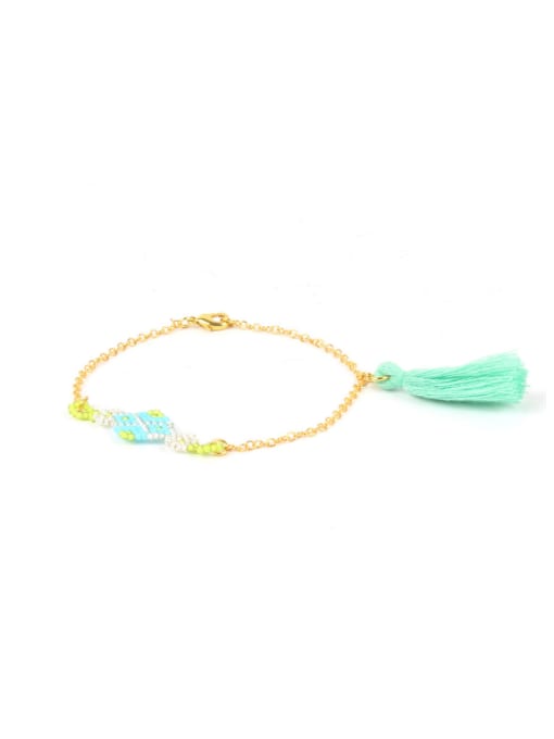 HB548-N Gold Plated Alloy Handmade Fashion Colorful Bracelet