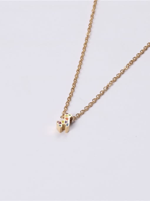 GROSE Titanium With Gold Plated Simplistic Irregular Necklaces 4