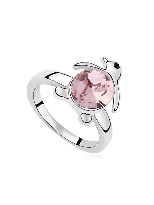 QIANZI Personalized Little Penguin austrian Crystal Alloy Ring 1