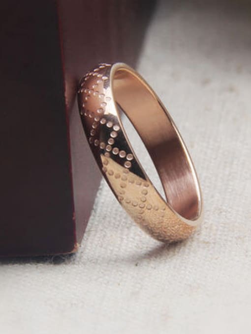 GROSE Overlapping Curve Rose Gold Plated Ring 1