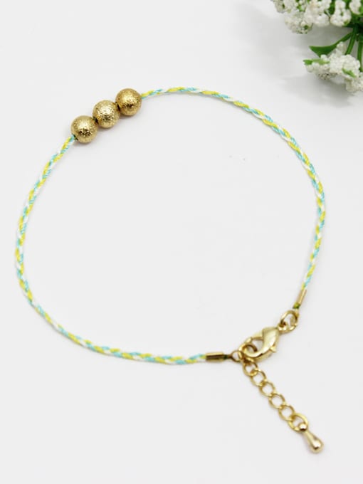 Lang Tony Handmade Adjustable Length Copper Beads Bracelet 1