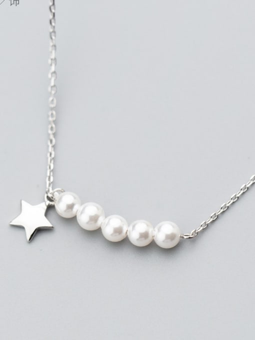 Rosh 925 silver Pentagram Korean style necklace 0